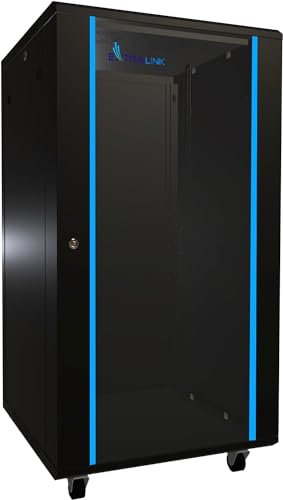 Armadio di rete da 19 pullici 22 U 600x600 pannelli laterali rimovibili autoassemblati Armadio rack 19 pollici per UPS Switch vetro temperato nero Armadio rack per server