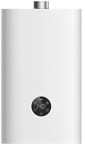 Gas-Durchlauferhitzer, Warmwasserbereiter auf Anfrage, geeignet für die Dusche im Badezimmer, weiß (Size : B)