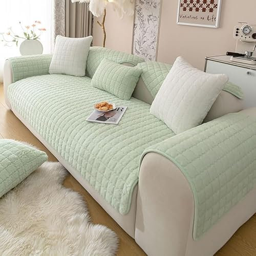 YWQJL Sofabezug 1 2 3 4 Sitzer Sofaschoner rutschfest Couchbezug L Form Waschbarer Dekor Perim Sofa Decken Sofaschutz Katze Hund Decke Doppelseitiger Gesteppter(#16,70x70cm)