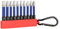 HPHOPE Professional Shockwave Bit Set 10tlg., Schraubendreheraufsätze mit Torx, Pozi, Phillips, 50mm Länge, mit Schlüsselanhänger