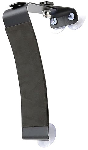 BESTonZON Gitarrenstütze Verstellbar Schwarz Mit Saugknopf Gitarrenzubehör Gitarrenfußstütze Ständer Für Akustikgitarren Und Klassische Gitarren