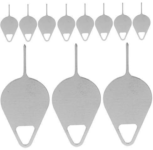 COLLBATH 100 Stück SIM Pin Auswurfstifte Aus Edelstahl SIM Fach Entferner Metall Werkzeug Für Handymodelle Mit Aufhängeloch