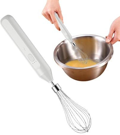Frother - Sbattitore per uova a mano, frusta elettrico USB Cariche di latte Frother - Batteria di grande capacità integrata da 800 mAh, agitatore per uova automatico per cioccolata calda,