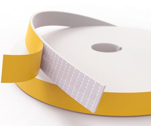 Dichtungsband Türdichtung Selbstklebend, Fensterdichtung Siegel Streifen 12mm(B) x 1.5mm(D) Lärm Schalldämmung Wasserdicht Gummidichtung Abdichtungsband für Türen Fenster Gesamtlänge 10M Lang Weiß