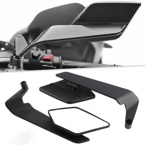 OPBVXQ Retroviseur Moto pour Peugeot Metropolis 400i RS, Miroirs Latéraux Ajustables Pliables, Réglable Rétroviseurs Latéraux de Moto, Vision Grand Angle, Accessoires Moto