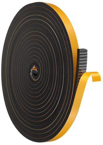 21ft Window Soundproofing Door Seal, Self Adhesive Foam Tape Weatherstrip