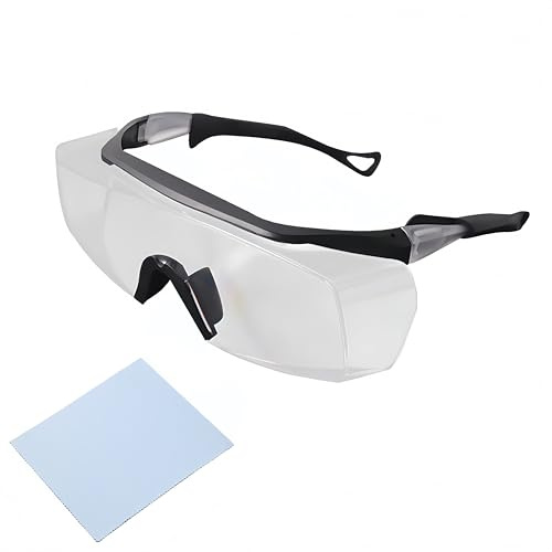 Heanvmyss Schutzbrille,Arbeitsschutzbrille,Transparent Sicherheitsbrille,Anti-Beschlag und Anti-Kratz-Beschichtung,Seitenschutz Laborschutzbrille für Männer,Frauen(Klar)