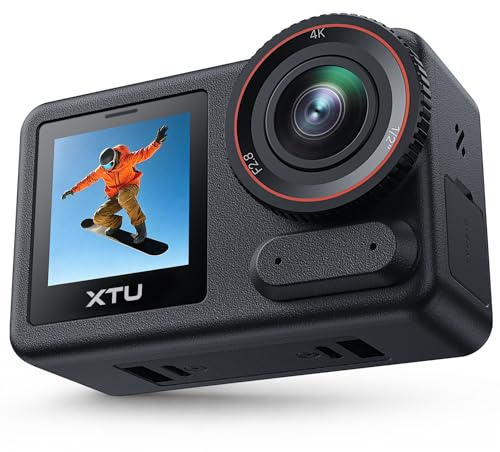 XTU S7 PRO Action Cam 4K 50FPS, AI ISP, Stabilizzazione 5.0 | Sensore 1/2 48MP, WiFi 6, sgancio magnetico rapido, correzione orizzonte 360° per moto e vlog.