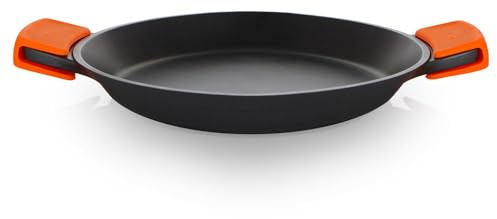 Orbegozo PDA 2032 Paellera de Aluminio Fundido Indeformable, 2.6 L, Superficie Antiadherente Libre de PFOA, Asas de Silicona
