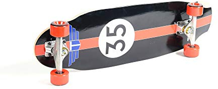 Skate Cruiser 7 Pliegues con Rueda roja de 9,25 x 31,75