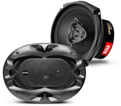 BOSS Audio Systems CH6930B 6 x 9 Inch Car Door Speakers - 400 Watts Max (Pair), Coaxial, 3 Way, Full Range, 4 Ohms, Sold in Pairs, Bocinas para Carro
