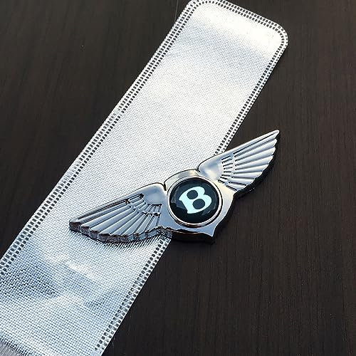VeroCh 1 Stücke Auto Emblem Badge Aufkleber,Für Bentley Motors Limited Arnage Flying Spur Mulsanne Continental,ABS Boot Logo Badge Decoration Gift Sticker Wasserdicht Staubdicht Ersatzteile