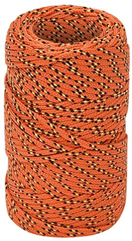 BaraSh Bootsseil Orange 2 mm 50 m Polypropylen Knotenhalfter Nylon Seil Paracord