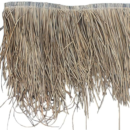 Pealihuy Tiki-Strohdach, künstliche Palmen-Strohrollen, Bauernhaus-Dekor, mexikanisches Stil, Enten-Blindgras for Tiki-Bar, Hütte, Garten, Terrasse(2 PCS)