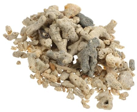 CIYODO 1bolsa Arena De De Coral para Filtración De Acuarios Decoración De Acuarios Materiales De Filtro para Peceras y De Reptiles Forma y Aleatorios