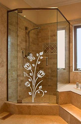 .Aufkleber Sichtschutz Natur Dusche GD120 Folie wasserfest Duschkabine Glasdekofole Fensterfolie