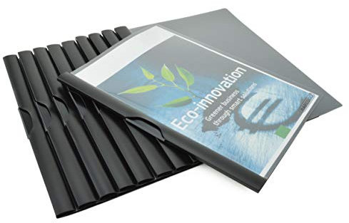 Rapesco 1595 ECO Klemmhefter, A4, Schwarz, 10er Pack