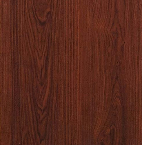 CiCiwind 197”x17.7” Red Brown Peel and Stick Wallpaper Wood Grain Contact Paper Self Adhesive Removable Textured Faux Panel Decoral Bedroom Living Room Cabinet Countertops