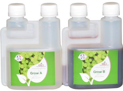 Bio Technology® | Engrais de Croissance Universel Minéral | Fertilisant de Croissance | Haute efficacité pour Tous Types de Culture | Améliore Les Performances | Grow A+B - 250 ML