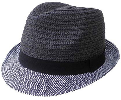 rilby Hut Unisex knautschbar Papierstroh Garten Party Club Urlaub Sommer Sonne (58/59, Blau)