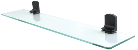 Spirella Wand-Glasablage Taku Badezimmerablage Ablage Wandablage für das Badezimmer aus Glas und Edelstahl 60cm - zum kleben und Bohren