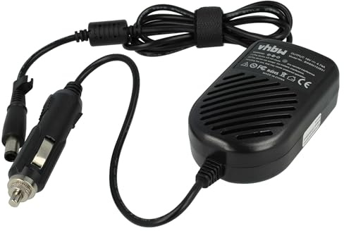 vhbw KFZ-Ladekabel kompatibel mit HP Mini 4101, 5102, 5103, 2140 Notebook - 12V Ladegerät Schwarz 4,74 A
