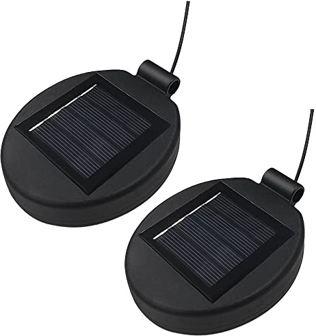 2/4 Solar Blumenlichter Ersatz Top Solar Panel Laterne Deckel Lichter Ersatz Top Glühbirne Ersatzteil für Outdoor Flower Solar Lights Garden Patio Yard Pathway Party Holiday Dekoration (2 STÜCKE)