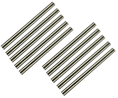 FOXBC Wendemesser HM 82mm hobelmesser für Bosch, Makita, AEG, Metabo, Dewalt, Einhell, 82 x 5.5 x 1.2mm - 10 Stück