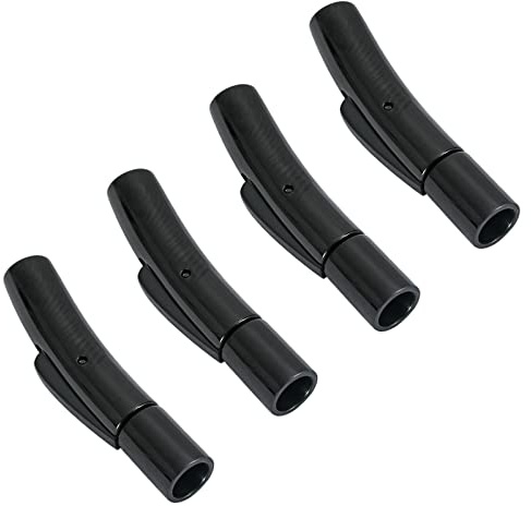 Armband verschluss, halsketten verschluss, 3mm Halskettenverschlüsse | Halskette Verschluss für Dünnes Leder Seil Schnur Halskette Armband Herstellung Zubehör. Verschluss für lederband. Schwarz