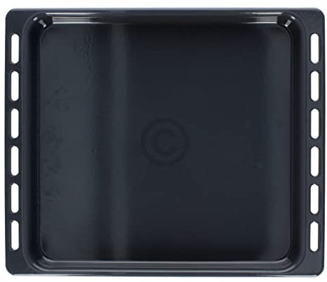 ensipart Hohes Backblech Fettpfanne emailliert kompatibel mit Whirlpool 481010764532 oder kompatibel mit Indesit C00374896 kompatibel mit Bauknecht 481010764532