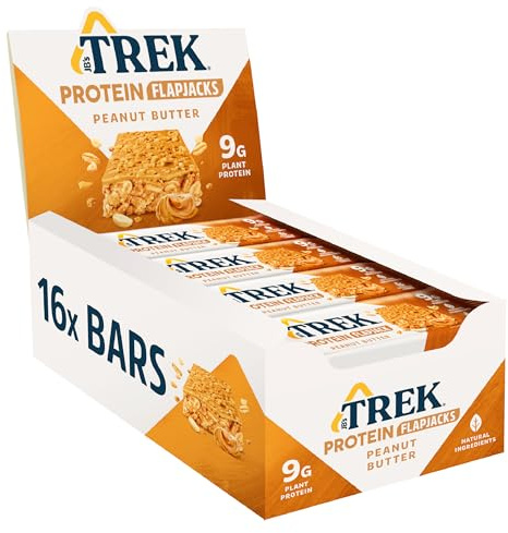 JB's TREK Barritas de Avena Proteicas Mantequilla de Cacahuete | 16x50g