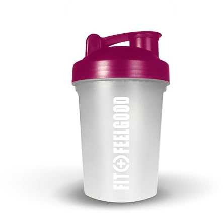Layenberger Fit+Feelgood Shaker 400 ml, mit herausnehmbarem Sieb, spülmaschinenfest, Made in Germany - Berry