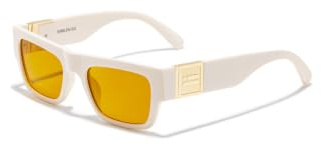 D.Franklin Gafas de sol unisex con cristales de protección UV - Modelo emblem - Rectangular - Para Hombre y Mujer - Sunglasses