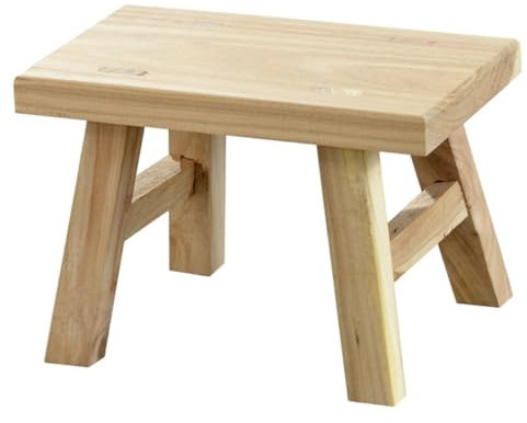 Cabilock Holz-kinderhocker Klein Höhe Stabiles Leichtes Sitzmöbel Mit Glatten Kanten Vielseitiger Klapptritt Für Junge Mädchen Bad Küche Wohnzimmer Praktischer Mehrzweck-hocker