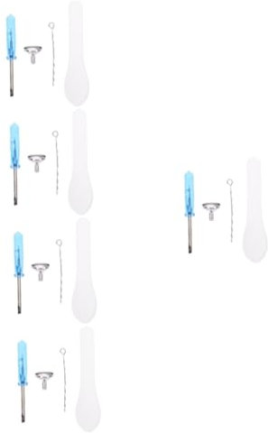 FRCOLOR 5ensembles Kit De Remplissage Urgence Acier pour Bijoux De Crémation avec Entonnoir Miniature Et Accessoires pour Urnes Et Souvenirs De Petits Animaux