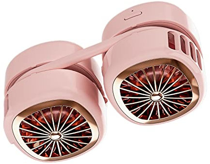 Mllepjdh Ventilateur de cou de poche pliable pour bureau extérieur multifonction USB de type C, facile à transporter, ventilateur de refroidissement portable de type C, rechargeable, portable,