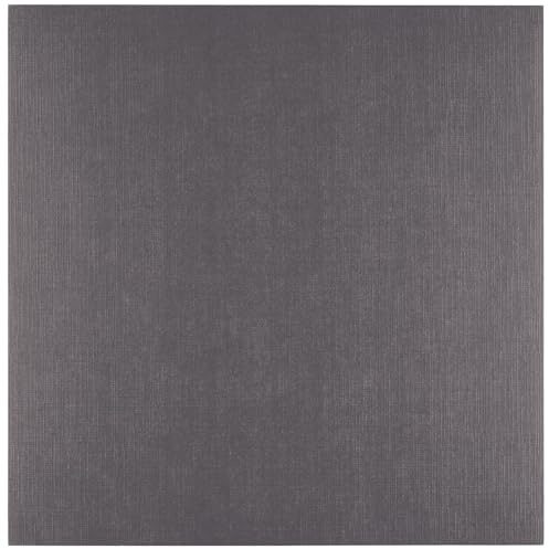 Florence Tonkarton 30,5 x 30,5 cm - 100 St. mit Leinen Struktur Anthracite (Grau) 250 g - Scrapbooking Bedarf und Bastelpapier für Kartenbasteln, Scrapbooking und Journaling - Reißfest Buntpapier