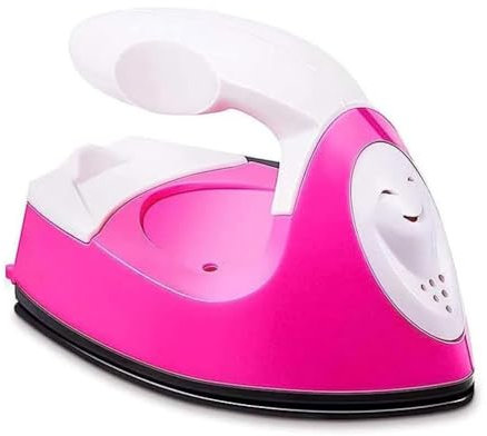 HolicsBeauty 2024 New Lay Flat Mini Iron - Portable Handheld Heat Press Machine for Crafts and Clothes (Rose)