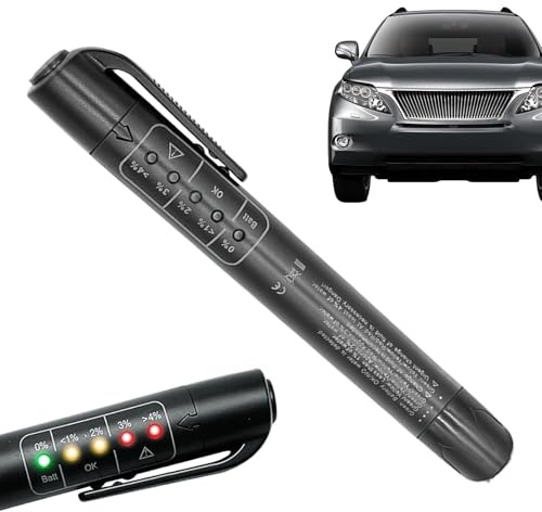 Tester per liquido dei freni, rilevatore automatico 'olio dei freni, analizzatore di umidità 'olio con 5 indicatori LED, strumento di controllo diagnostico automatico dei freni per liquido