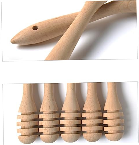 PHENOFICE Holz-honiglöffel-stäbchen Für Honiggläser Honigraumschank Und Naturholz Einfach Zu Reinigen Für Honigausgabe