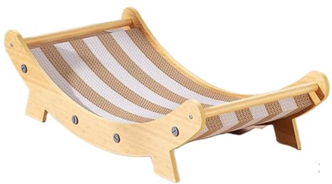 Tumbona Rascador para Gatos,Almohadilla Rascadora Dos En - Juguete Resistente para Gatos Proteccion Esquinera Salon Dormitorio Balcón