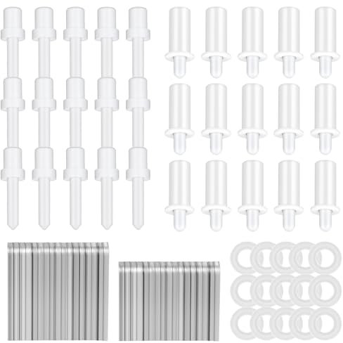 85 PCS Shutter Repair Pin Shutter Blind Pins Louvre Plantation Shutters Replacement Parts Spring Loaded Plantation Louvers for Windows Tools Supplies (Mixed Sizes)