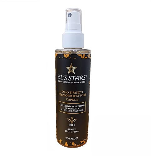 EL'S STARS PROFESSIONAL - Spray Termoprotettore Professionale Biologico per Capelli, Protezione dal Calore, Profumo di Cocco e Papaya