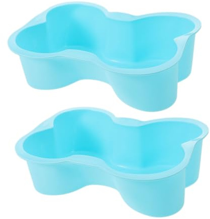 Healifty Molde de Silicona para Tartas Forma de Hueso Resistente a Altas Temperaturas 2 Piezas Versátil para Hornear en Casa y Fiestas