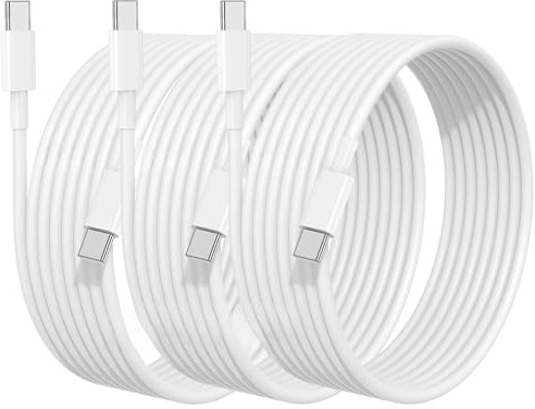 Susnwere Câbles USB C 2m+2m+1m vers Cable USB-C Charge Rapide 4.0 Chargeur 60W Type C Câble pour iPhone 17 16 15 Samsung S25/S24 Ultra A55 A35 iPad Air MacBook Pro Google Pixel 9/8/Xiaomi