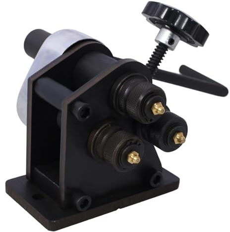 DRAUXI Ring-Rollenbieger, 3 Zoll, manueller bis zu 1/4 Rundstahl und 1 x 3/16 Flachstahl Multifunktional