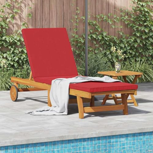 Nqyjm Sole con schienale regolabile, con ruote, lettino da spiaggia per giardino, modello 2, colore: marrone