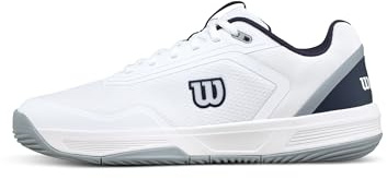 WILSON Men's Courtglide Padel Shoe - White/Navy Blazer/Quarry, Size 10