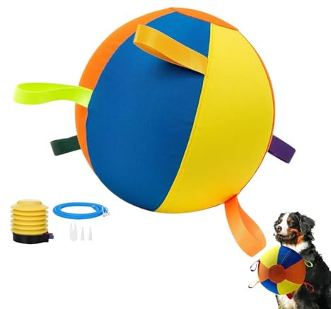 Großer Aufblasbarer Hüteball FAufblasbares Kauspielzeug Für Welpen - Benutzerfreundliche Treibball Hunde Hundehalter, tränare, Tierliebhaber Zuhause, Garten, Wohnzimmer, Schlafzimmer, Arbeitszimmer,