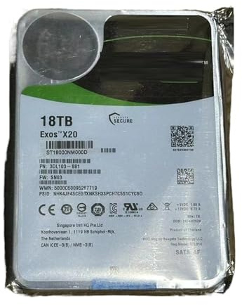 WBOBKO för HDD 18TB SATA 7200 3,5 tum NAS-server hårddisk ST18000NM003D